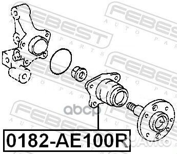 Ступица 0182-AE100R 0182-AE100R Febest