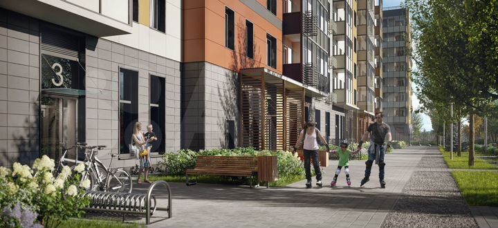 2-к. квартира, 57,1 м², 6/16 эт.