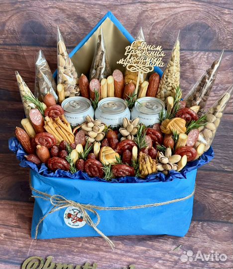 Мужской букет. Съедобный букет