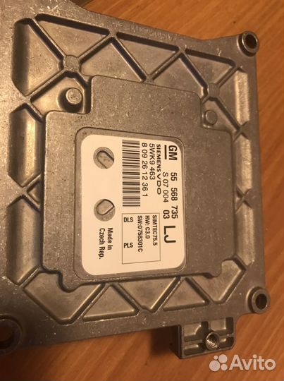 Блок управления (эбу) на а/м Opel Astra H. z16xer