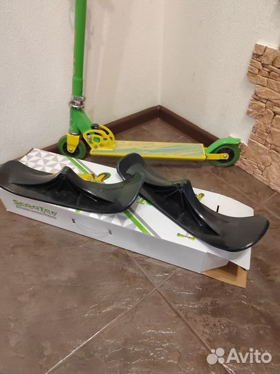 Самокат- снегокат детский