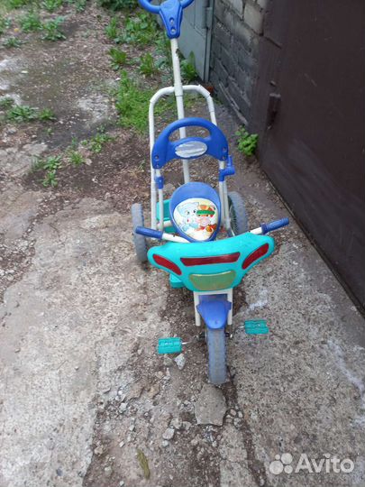 Велосипед коляска с ручкой