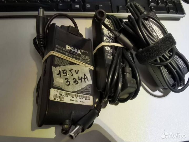Dell 19.5V 3.34A Блок Питания На Ноутбук Две Штуки