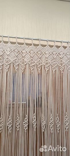 Штора макраме