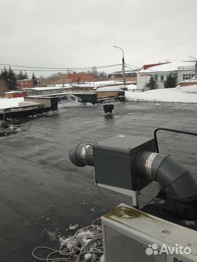 Чистка крыш от снега ручная