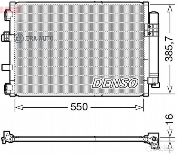 Denso DCN10043 Радиатор кондиционера