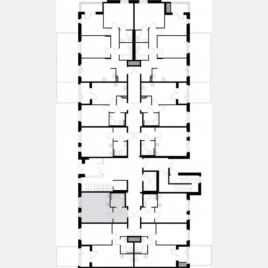 Квартира-студия, 24,8 м², 1/3 эт.