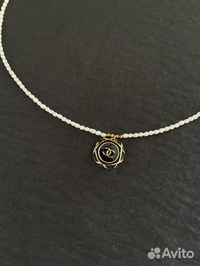 Колье Chanel с жемчугом оригинал ожерелье