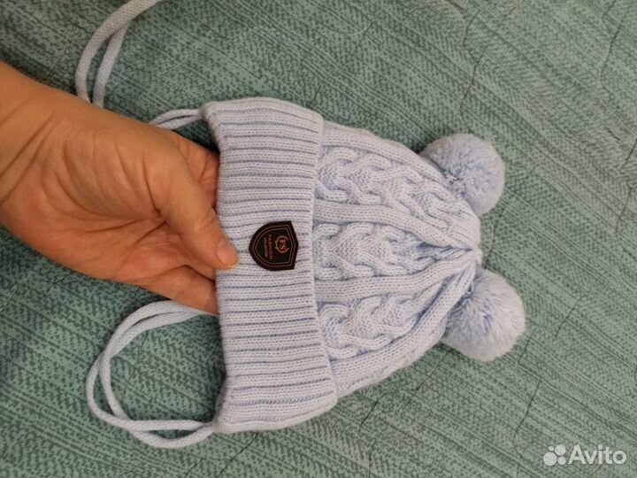 Шапки на мальчика на 2-4 месяца