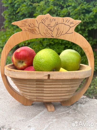 Фруктовница складная бамбук