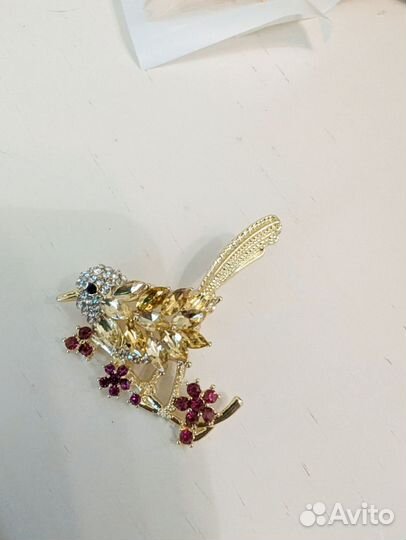 Брошки птички,колоски