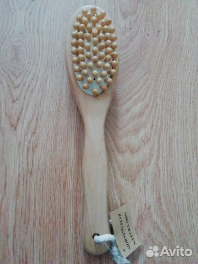 Щетка для сухого и мокрого массажа из кактуса агав