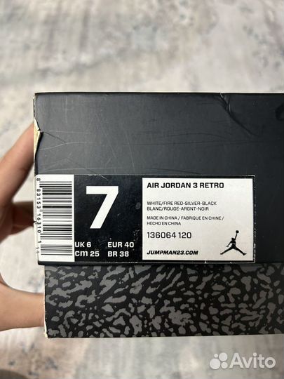 Nike air jordan 3 retro оригинал