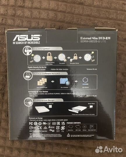 Внешний дисковод DVD, CD, asus