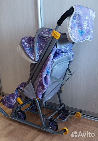 Детские санки коляска