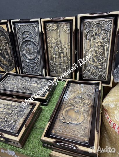 Нарды резные «Охота»