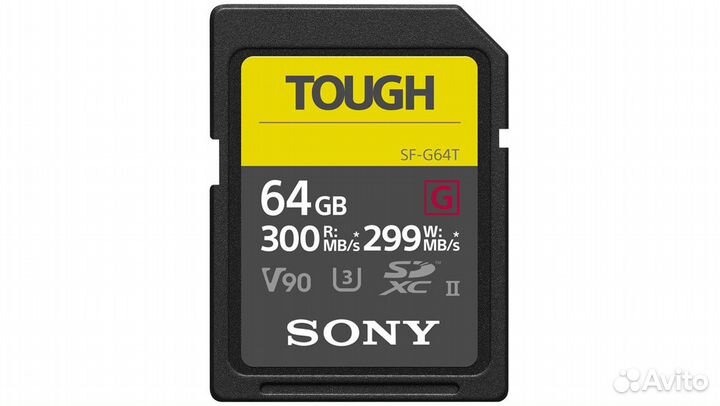 Карта памяти Sony Tough 64GB UHS-II (SF-G64T)