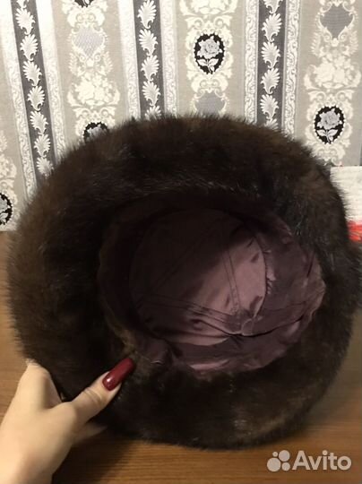 Шапка норковая женская