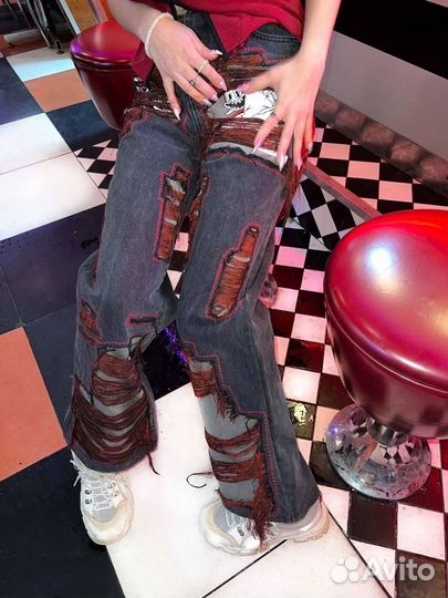 Джинсы кастом
