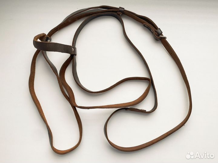 Плечевой кожаный ремень для армейской плащ палатки