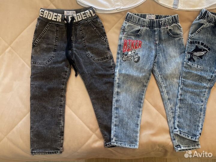 Рубашка hm 92, джинсы gloria geens 92