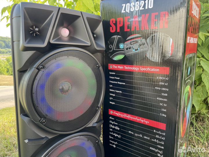 Блютуз колонка с микрофоном ZQS8210