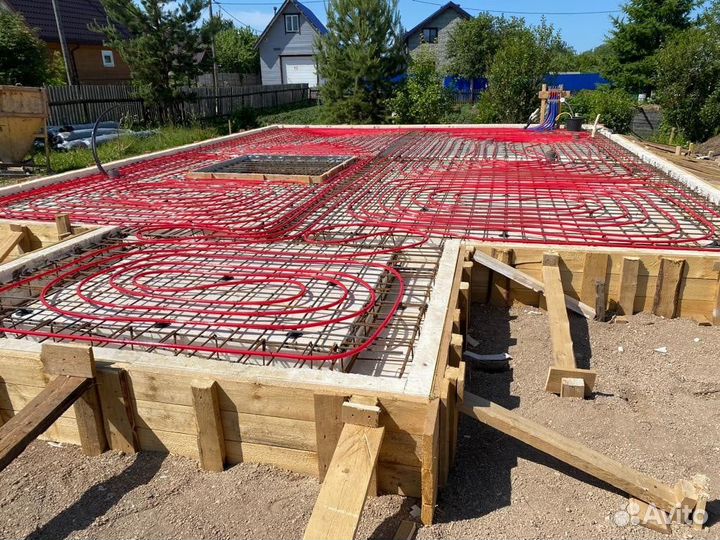 Заливка фундамента. Бетонные работы