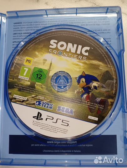 Sonic frontiers ps5 диск