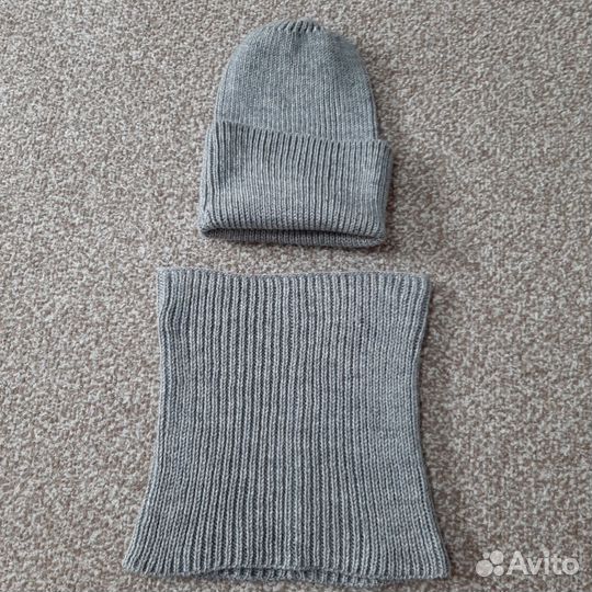 Комплект шапка+снуд ручная работа