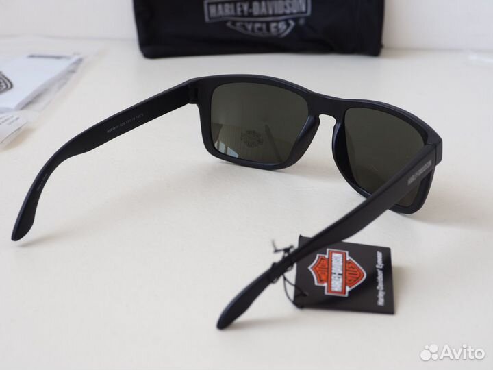 Очки Harley-Davidson зеленые стекла царапина