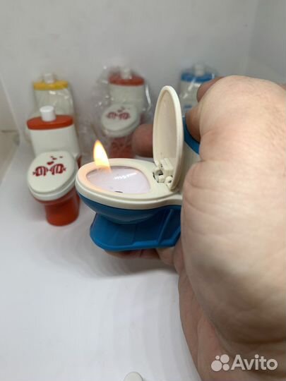 Зажигалка в виде унитаза(+видео )