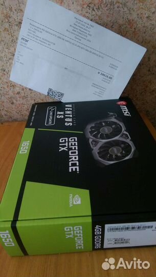 Видеокарта msi gtx 1650 ventus XS V1 4Gb