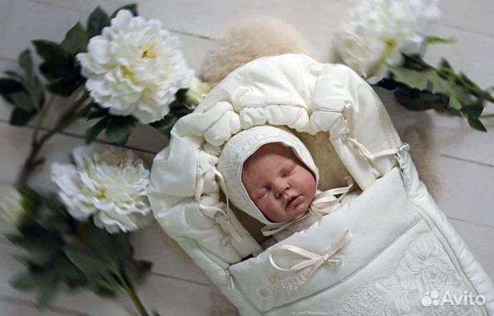 Красивый, теплый конверт люкс на выписку Chepe