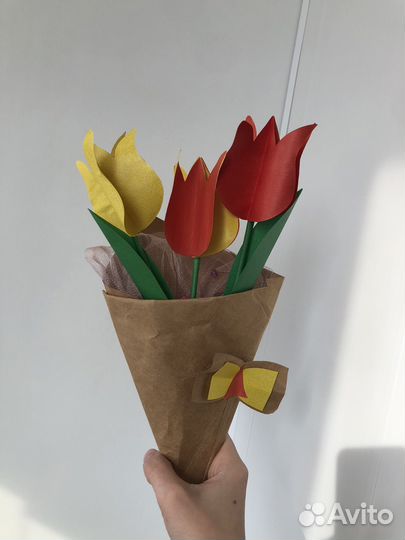 Поделка В Садик Тюльпаны На 8 Марта