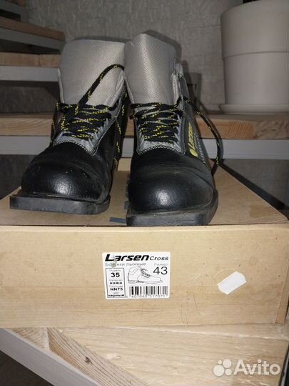 Лыжные ботинки larsen продам или обмен