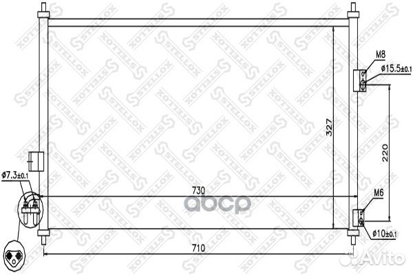 10-45330-SX радиатор кондиционера Nissan Almer