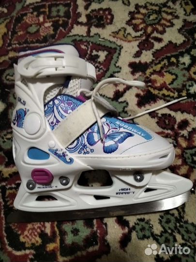 Коньки детские раздвижные nordway 27-30