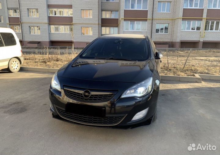 Сплиттер губа Opel astra