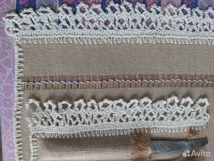 Льняные салфетки конверт для столовых приборов