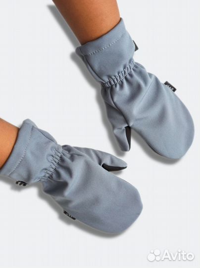 Детские демисезонные мембранные варежки softshell