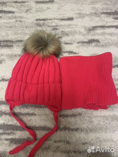 Комплект шапка, шарф