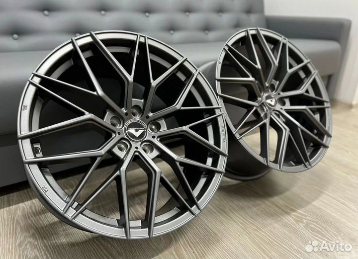 Диски серые Vf107 R19 5x112 на Audi VW Skoda