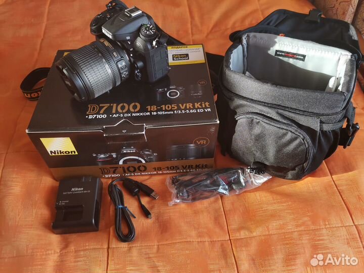 Зеркальный фотоаппарат Nikon d7100 kit 18-105 VR