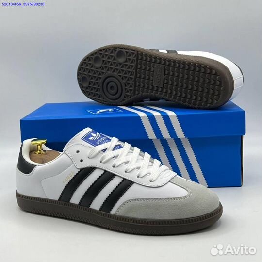 Кроссовки Adidas Samba White/Black (Арт.22441)