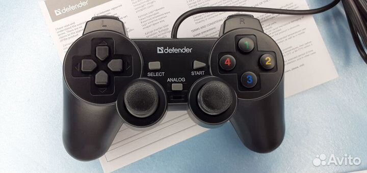 Проводной геймпад Defender Omega PC Black Новый