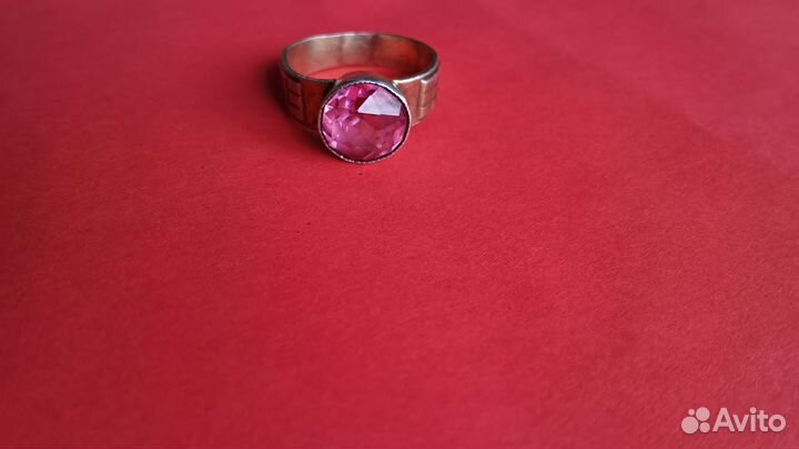 Серебряное кольцо СССР с александритом