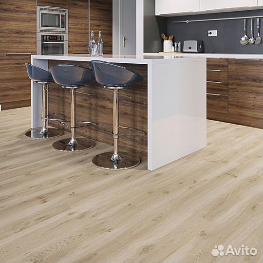 Пвх-плитка Clix Floor Дуб яркий бежевый