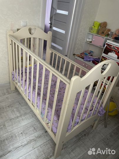 Детская кровать от 3 лет с матрасом бу