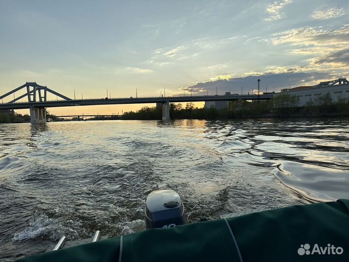 Neman 450DC New палубафиш и мотором yamaha 40