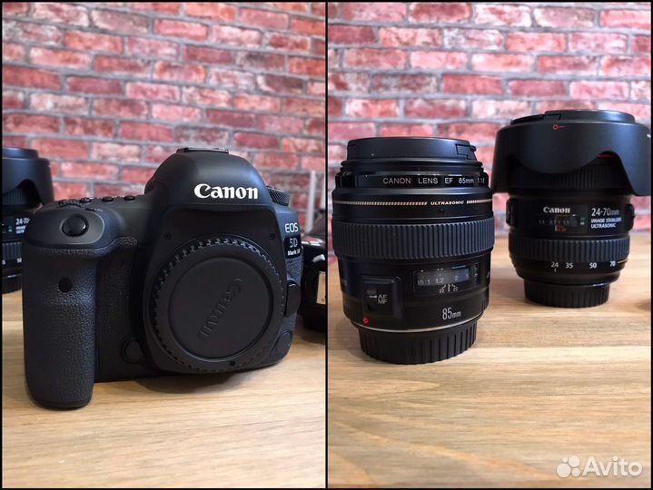 Комплект - canon 5d mark iv + два объектива